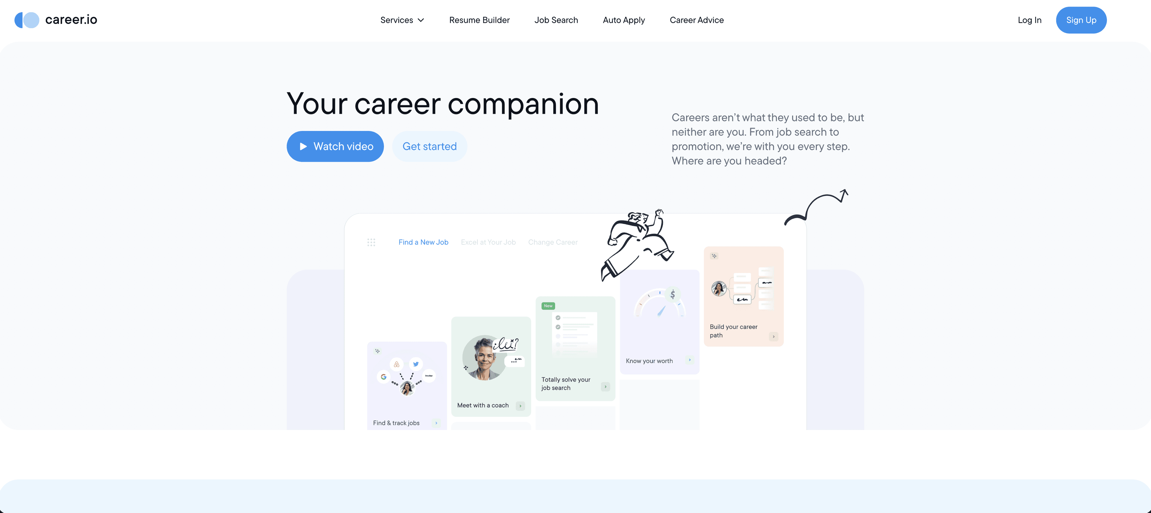 Career.io product mockup